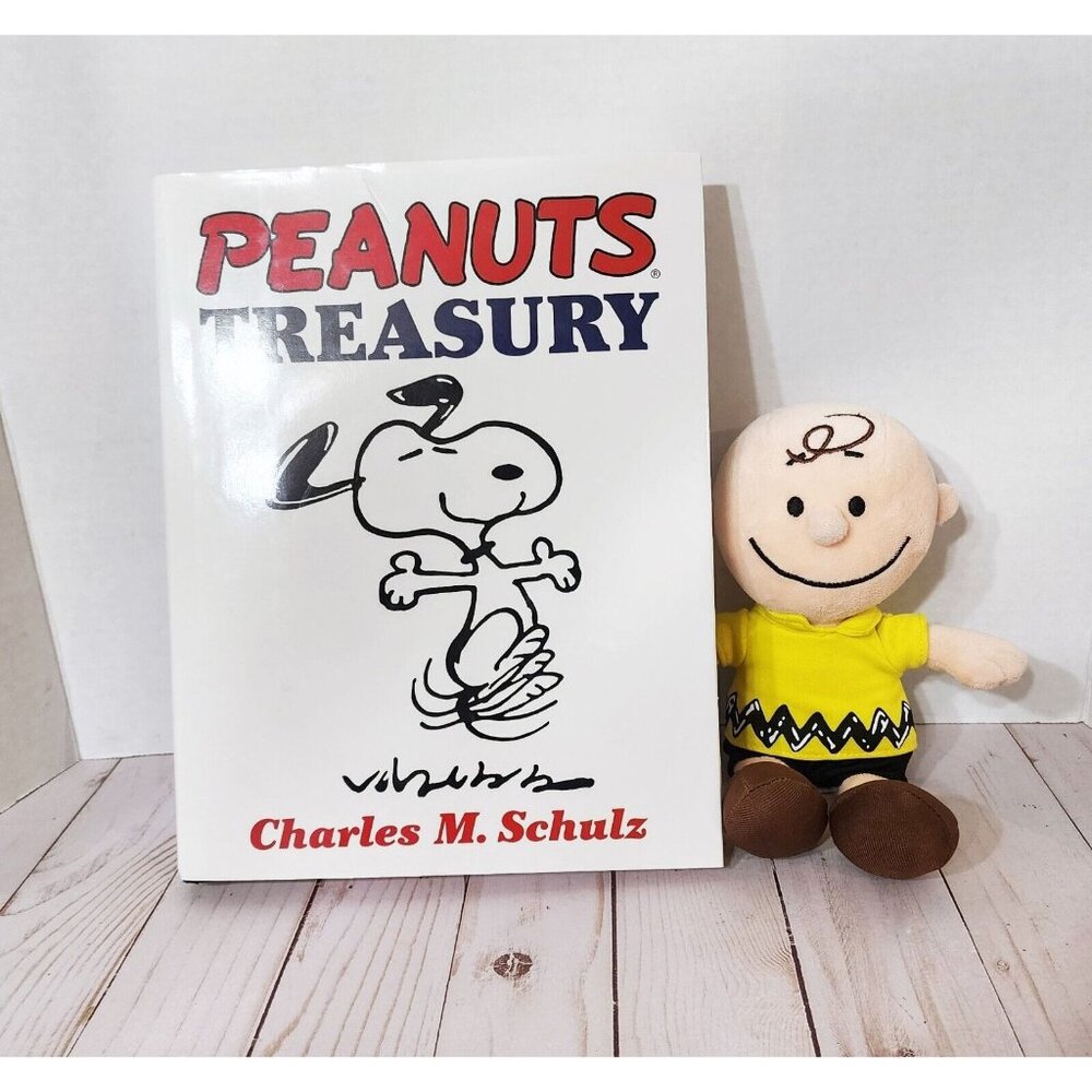 Peanuts Treasury Book 2005 Edition with Charlie Brown Plush Charles Schultz